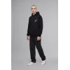 Defacto H2725AXBK81 Siyah Rick and Morty Boxy Fit Kapüşonlu Kanguru Cepli Baskılı Sweatshirt