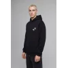 Defacto H2725AXBK81 Siyah Rick and Morty Boxy Fit Kapüşonlu Kanguru Cepli Baskılı Sweatshirt