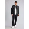 Defacto G3005AXBK81 Siyah Ultra Yumuşak Slım Fıt Kolej Yaka Bomber Basic Hırka