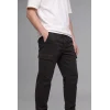 Defacto F4681AXBK81 Siyah Regular Fit Beli Bağcıklı Kargo Cepli Jogger Pantolon