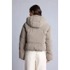 Defacto H8586AXBG642 Bej Su İtici Regular Fit Kapüşonlu Şişme Mont