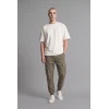 Defacto F4681AXKH401 Haki Regular Fit Beli Bağcıklı Kargo Cepli Jogger Pantolon