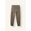 Defacto F4681AXKH401 Haki Regular Fit Beli Bağcıklı Kargo Cepli Jogger Pantolon