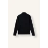 Defacto I0571AXBK81 Siyah Standart Fit Dik Yaka Yarım Fermuarlı Basic Sweatshirt