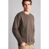 Defacto E8339AXKH534 Haki Pamuklu Regular Fit Basic Sweatshirt