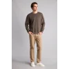 Defacto E8339AXKH534 Haki Pamuklu Regular Fit Basic Sweatshirt