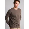 Defacto E8339AXKH534 Haki Pamuklu Regular Fit Basic Sweatshirt