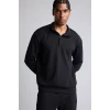 Defacto E9772AXBK81 Siyah Ultra Yumuşak Standart Fıt Dik Yaka Modal Sporcu Basic Sweatshirt