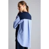 Defacto G9278AXNV251 Lacivert Regular Fıt Bisiklet Yaka Sweatshirt Tunik