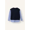 Defacto G9278AXNV251 Lacivert Regular Fıt Bisiklet Yaka Sweatshirt Tunik