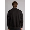 Defacto D1524AXBK27 Siyah Ultra Yumuşak Slim Fit Dik Yaka Astarlı Fermuarlı Cepli Süet Mevsimlik Mont