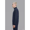Defacto E9363AXNV146 Lacivert Boxy Fıt Dik Yaka Skuba Kumaş Uzun Kollu Basic Sweatshirt