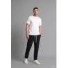 Defacto F0309AXBK81 Siyah Regular Fit Beli Bağcıklı Düz Paça Cepli Eşofman Altı