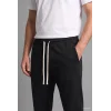 Defacto F0309AXBK81 Siyah Regular Fit Beli Bağcıklı Düz Paça Cepli Eşofman Altı