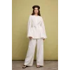 Defacto H8911AXER118 Ekru Relaxed Fit %100 Keten Pantolon