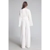 Defacto H8911AXER118 Ekru Relaxed Fit %100 Keten Pantolon