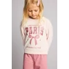 Defacto I7733A5PN67 Pembe 2li Takım Baskılı Sweatshirt Eşofman Altı Kız Bebek