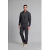 Defacto X7405AZAR9 Antrasit Regular Fit Dik Yaka Yarım Fermuarlı Basic Sweatshirt