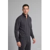 Defacto X7405AZAR9 Antrasit Regular Fit Dik Yaka Yarım Fermuarlı Basic Sweatshirt