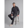 Defacto X7405AZAR9 Antrasit Regular Fit Dik Yaka Yarım Fermuarlı Basic Sweatshirt