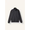 Defacto X7405AZAR9 Antrasit Regular Fit Dik Yaka Yarım Fermuarlı Basic Sweatshirt