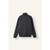 Defacto X7405AZAR9 Antrasit Regular Fit Dik Yaka Yarım Fermuarlı Basic Sweatshirt
