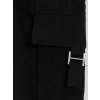 LCW Kids Siyah Kız Çocuk Gabardin Kargo Pantolon
