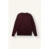 Defacto X8282AZBR150 Bordo Boxy Fit Uzun Kollu Pamuklu Bisiklet Yaka İçi Yumuşak Tüylü Baskılı Sweatshirt