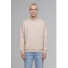 Defacto X8282AZGR169 Gri Boxy Fit Uzun Kollu Pamuklu Bisiklet Yaka İçi Yumuşak Tüylü Baskılı Sweatshirt