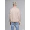 Defacto X8282AZGR169 Gri Boxy Fit Uzun Kollu Pamuklu Bisiklet Yaka İçi Yumuşak Tüylü Baskılı Sweatshirt