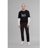Defacto E9433AXBK81 Siyah Relax Fıt Cepli Geniş Paça Uzun Boy Pantolon