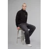 Defacto H3867AXBN337 Kahve Boxy Fit Yarım Fermuarlı Baskılı Sweatshirt
