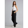 Defacto E7238AXBK81 Siyah Straight Fit Yüksek Bel Pantolon