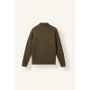 Defacto I0571AXKH447 Haki Standart Fit Dik Yaka Yarım Fermuarlı Basic Sweatshirt