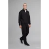 Defacto E9363AXBK81 Siyah Boxy Fıt Dik Yaka Skuba Kumaş Uzun Kollu Basic Sweatshirt