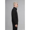 Defacto E9363AXBK81 Siyah Boxy Fıt Dik Yaka Skuba Kumaş Uzun Kollu Basic Sweatshirt