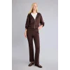 Defacto G9445AXBN192 Kahve Flare Fit Elastik Bağlamalı Bel Modal Pantolon