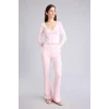 Defacto G9445AXPN74 Pembe Flare Fit Elastik Bağlamalı Bel Modal Pantolon
