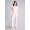 Defacto G9445AXPN74 Pembe Flare Fit Elastik Bağlamalı Bel Modal Pantolon