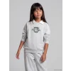 LCW Kids Gri Polo Yaka Kız Çocuk Eşofman Takım