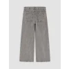 LCW Kids Karışık Wideleg Taş İşlemeli Kız Çocuk Jean Pantolon