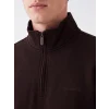 SOUTHBLUE Kahverengi Dik Yaka Erkek Sweatshirt