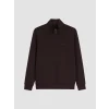 SOUTHBLUE Kahverengi Dik Yaka Erkek Sweatshirt