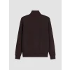 SOUTHBLUE Kahverengi Dik Yaka Erkek Sweatshirt
