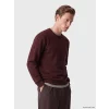 SOUTHBLUE Bordo Bisiklet Yaka Nakışlı Erkek Kalın Sweatshirt