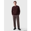 SOUTHBLUE Bordo Bisiklet Yaka Nakışlı Erkek Kalın Sweatshirt