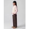 LCW Kids Kahverengi Wideleg Kız Çocuk Jean Pantolon