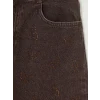 LCW Kids Kahverengi Wideleg Kız Çocuk Jean Pantolon