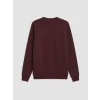 SOUTHBLUE Bordo Bisiklet Yaka Nakışlı Erkek Kalın Sweatshirt