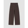 LCW Kids Kahverengi Wideleg Kız Çocuk Jean Pantolon